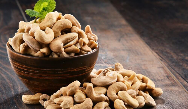 Notes on using salted roasted cashews