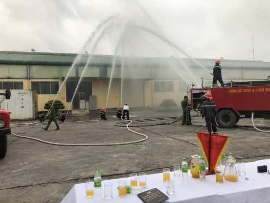Nafoods tổ chức diễn tập phòng cháy chữa cháy tại nhà máy Naprod